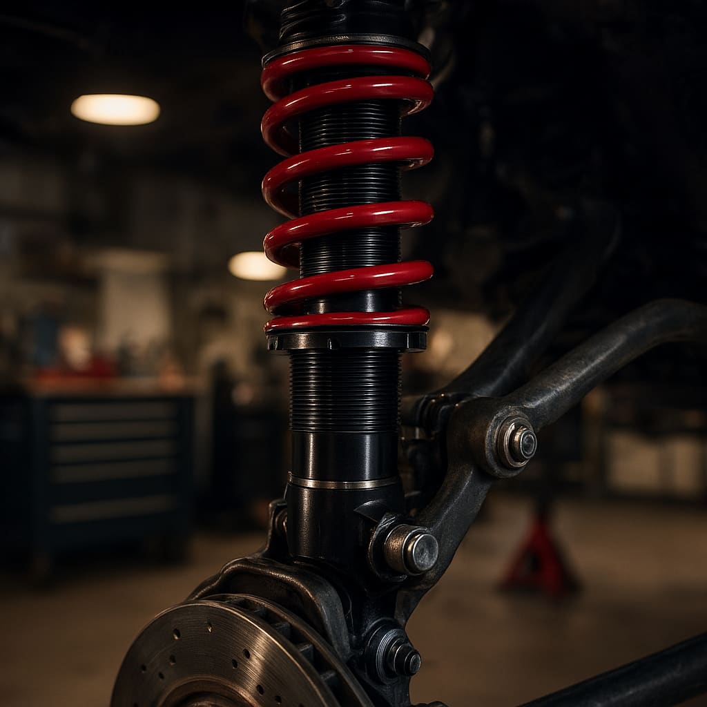 Montiertes Coilover-Fahrwerk