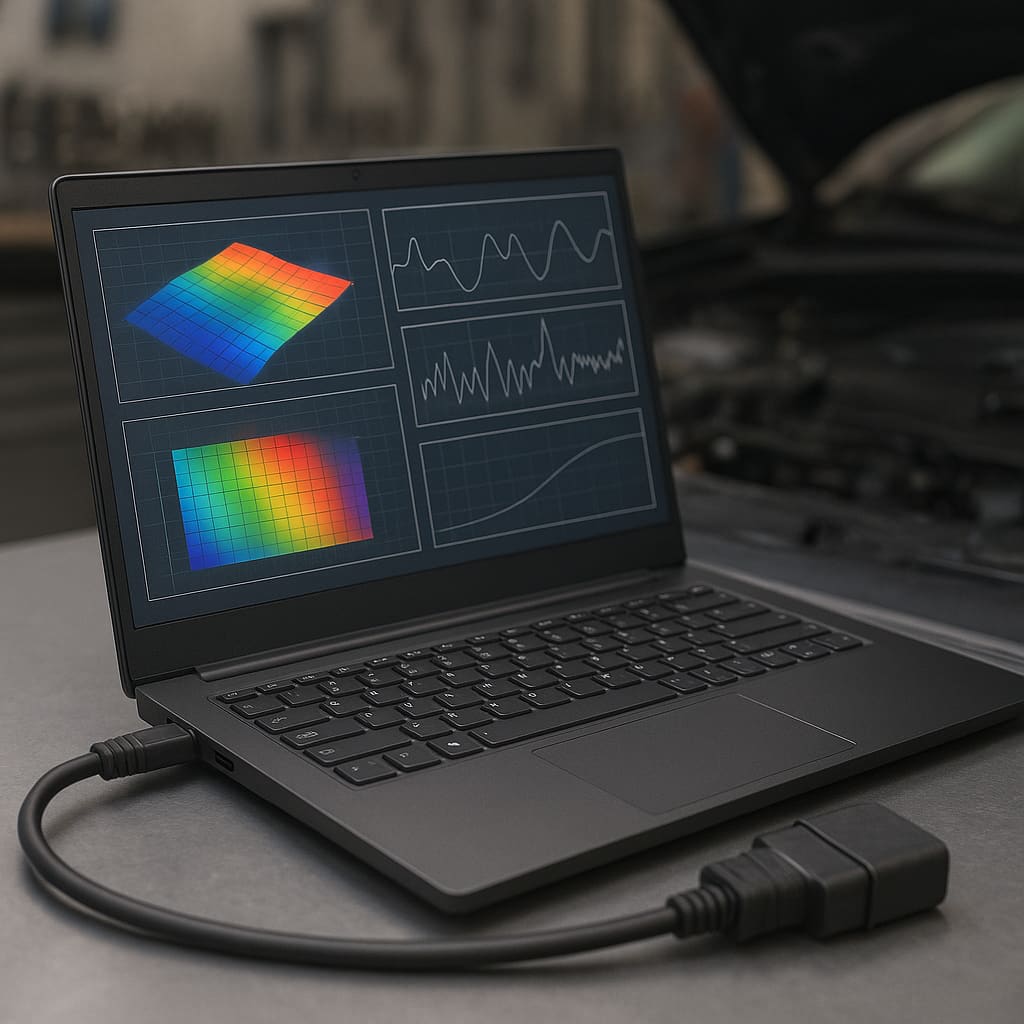 ECU-Diagnose am Laptop